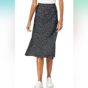 NWT Black & White Polka Dot Slip Skirt